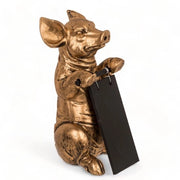 Decorazione da Tavolo con Figura Artistica in Pietra d'Arte Gialla - Dimensioni 9,5 x 12,5 x 22 cm - Decorazione di Casa - Regalo Personalizzato
