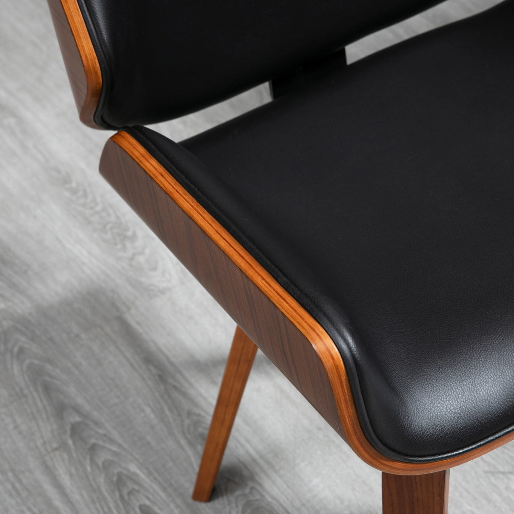 Sedia da Pranzo Vintage ¨C Zephmum ¨C Tessuto Sintetico 53x54x81 cm Nero Marrone