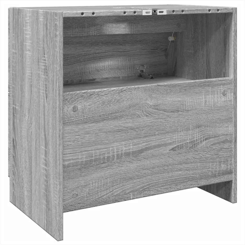 Mobile Lavabo-Armadietto da bagno Grigio Sonoma 59x37x59 cm in Truciolare