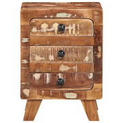 Comodini 2pz 37x32x50 cm in Legno Massello di Recupero 4104518