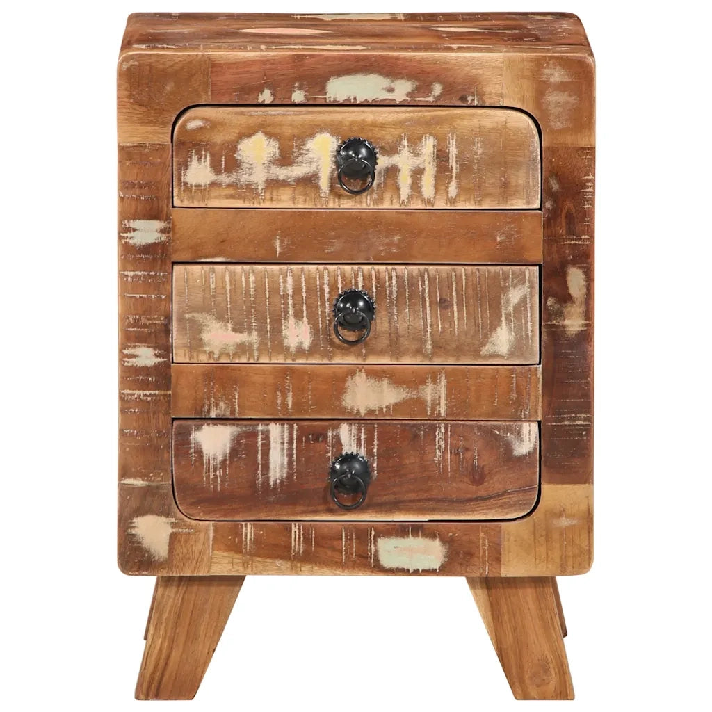 Comodini 2pz 37x32x50 cm in Legno Massello di Recupero 4104518