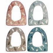 Trade Shop - Cuscino Coprisedile Water Seduta Copertura Morbida Per Wc Piume Colorate 87205 -        3,5