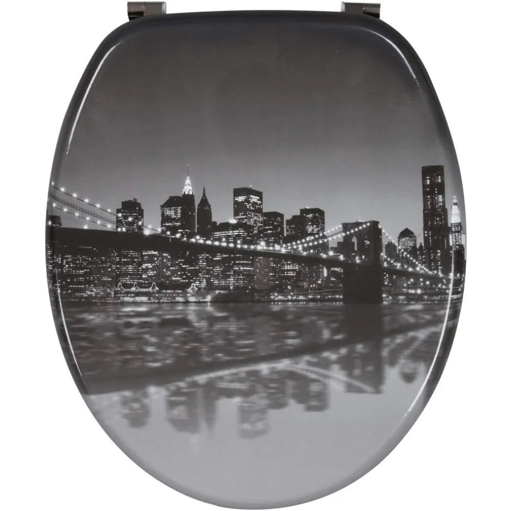 Wirquin 20719126 - sedile wc trendy line, motivo: ponte di brook