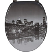 Wirquin 20719126 - sedile wc trendy line, motivo: ponte di brook