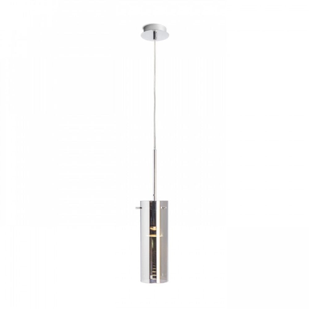 Lampadario Lampada SANSSOUCI I a sospensione vetro cromato 230V E27 42W