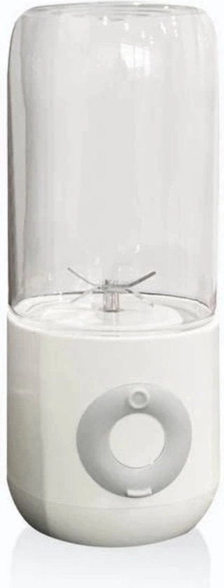 Mini Blender Portatile - 500ML - Elettrodomestico per Succhiare - Ricaricabile via USB - Blender da Viaggio - Mini - Bianco