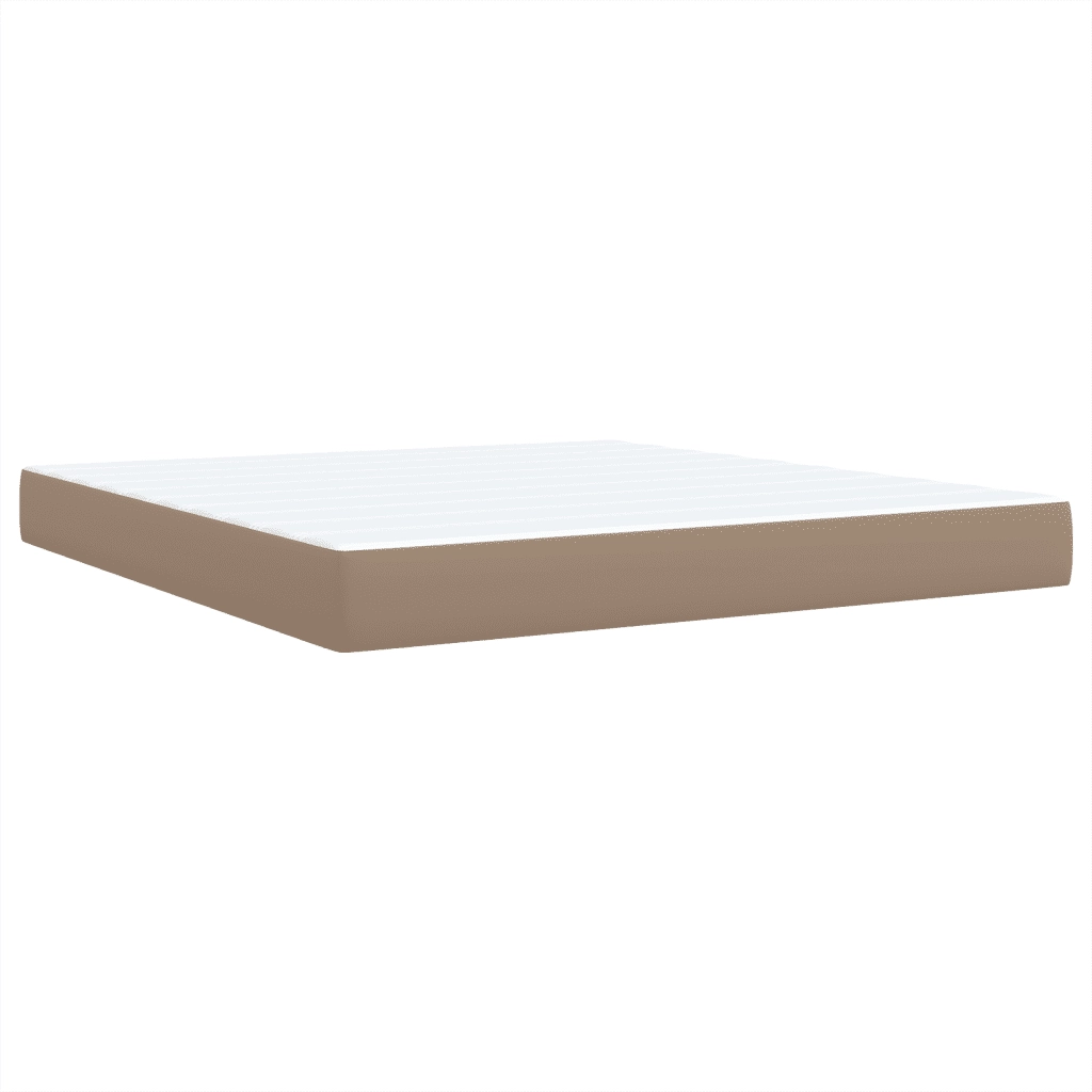 Giroletto a Molle con Materasso Cappuccino 180x200cm Similpelle