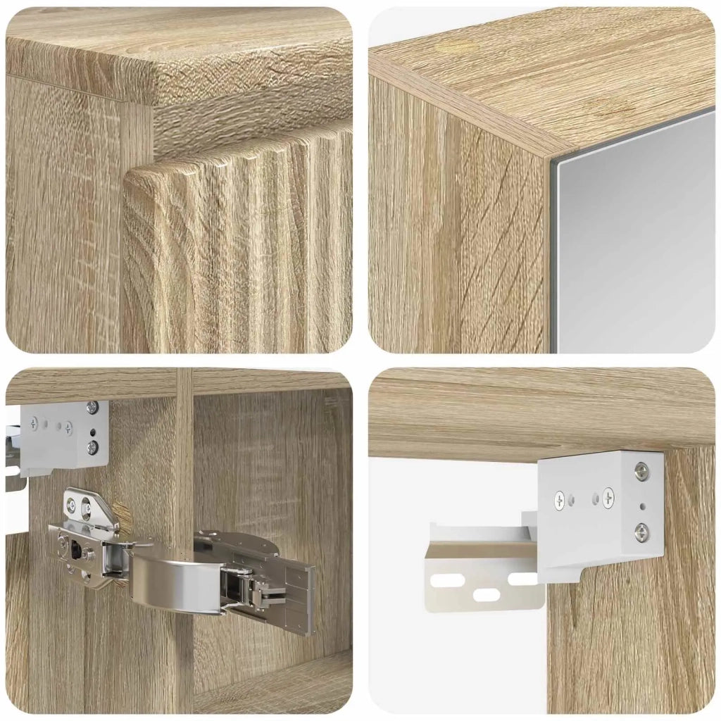 Set di Armadi da Bagno 5 pcs Rovere Sonoma 50 x 14,5 x 70 cm 3407289