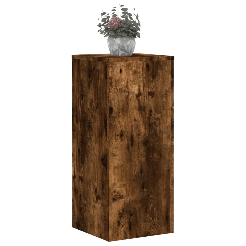 Supporti per Piante 2 pz Rovere 30x30x70 cm Legno Multistrato 852928