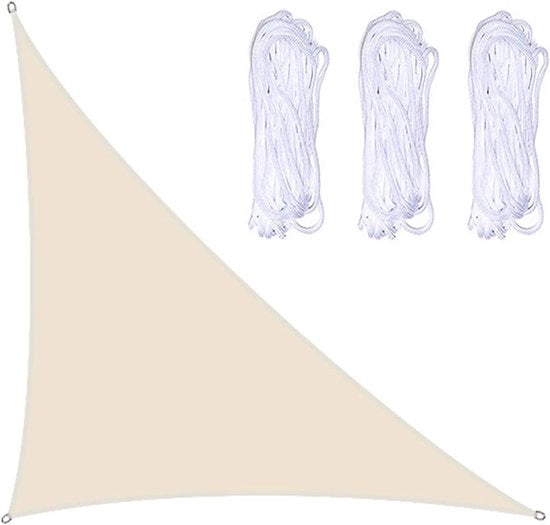 Ombrellone triangolare - 3x4x5m inclinato impermeabile - protezione UV ombrellone per piscina - con corda gratuita - ombrellone solare - adatto per esterno, giardino, terrazza, festa di giardino