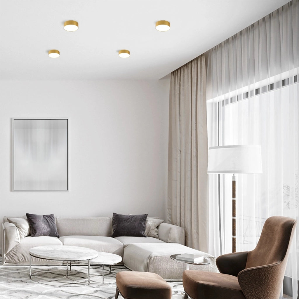 Spot soffitto oro rotondo Ø12 LED 12W 4000K Zuma Solari