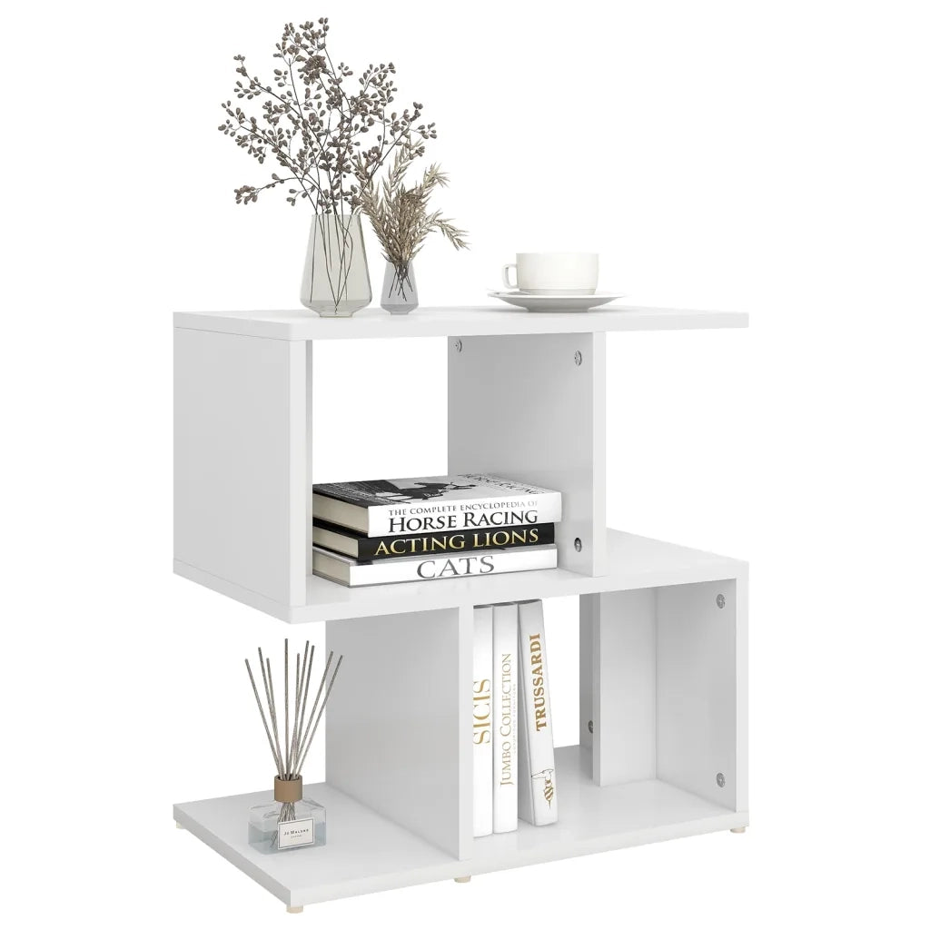 Comodini 2pz Bianchi 50x30x51,5 cm in Legno Multistrato 806365