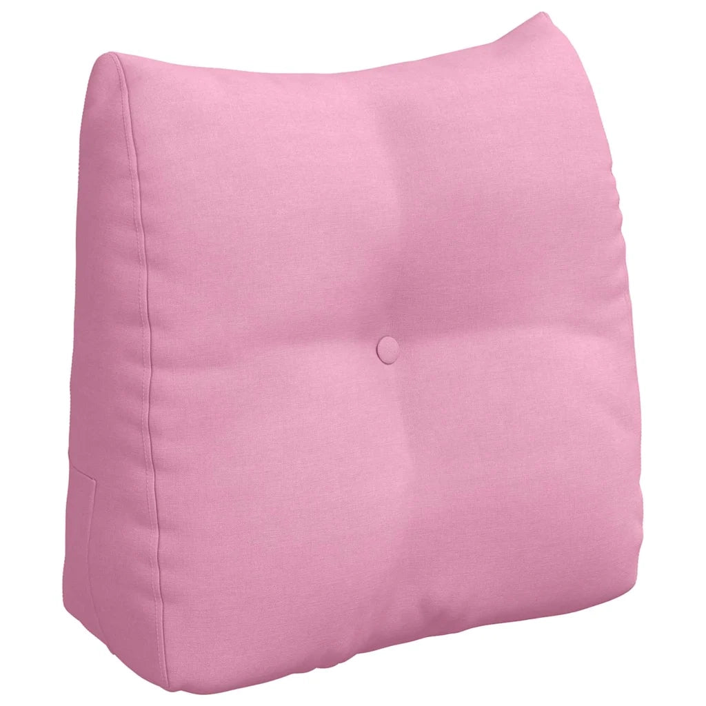 Cuscino per Schiena Rosa 45 x 24 x 50 cm Tessuto 42014369
