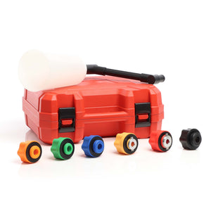 Set di imbuti per riempimento olio motore 8 pezzi Con prolunga e 6 adattatori Auto