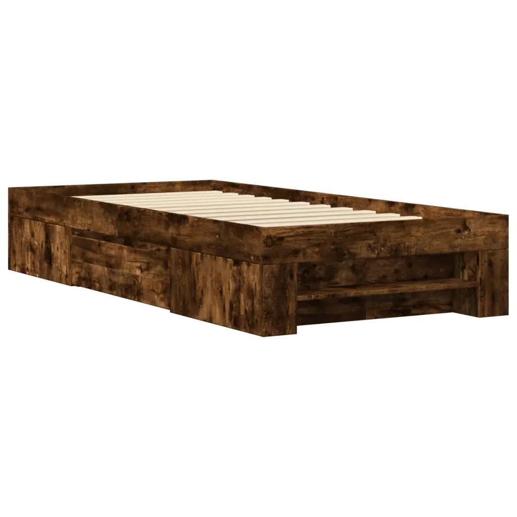 Giroletto senza Materasso Rovere Fumo 75x190 cm in Truciolato 3295531