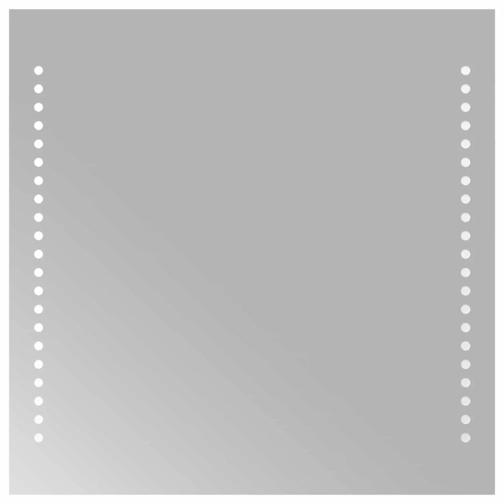 Specchio da bagno LED Trasparente 40 x 40 cm vetro temperato 42045769