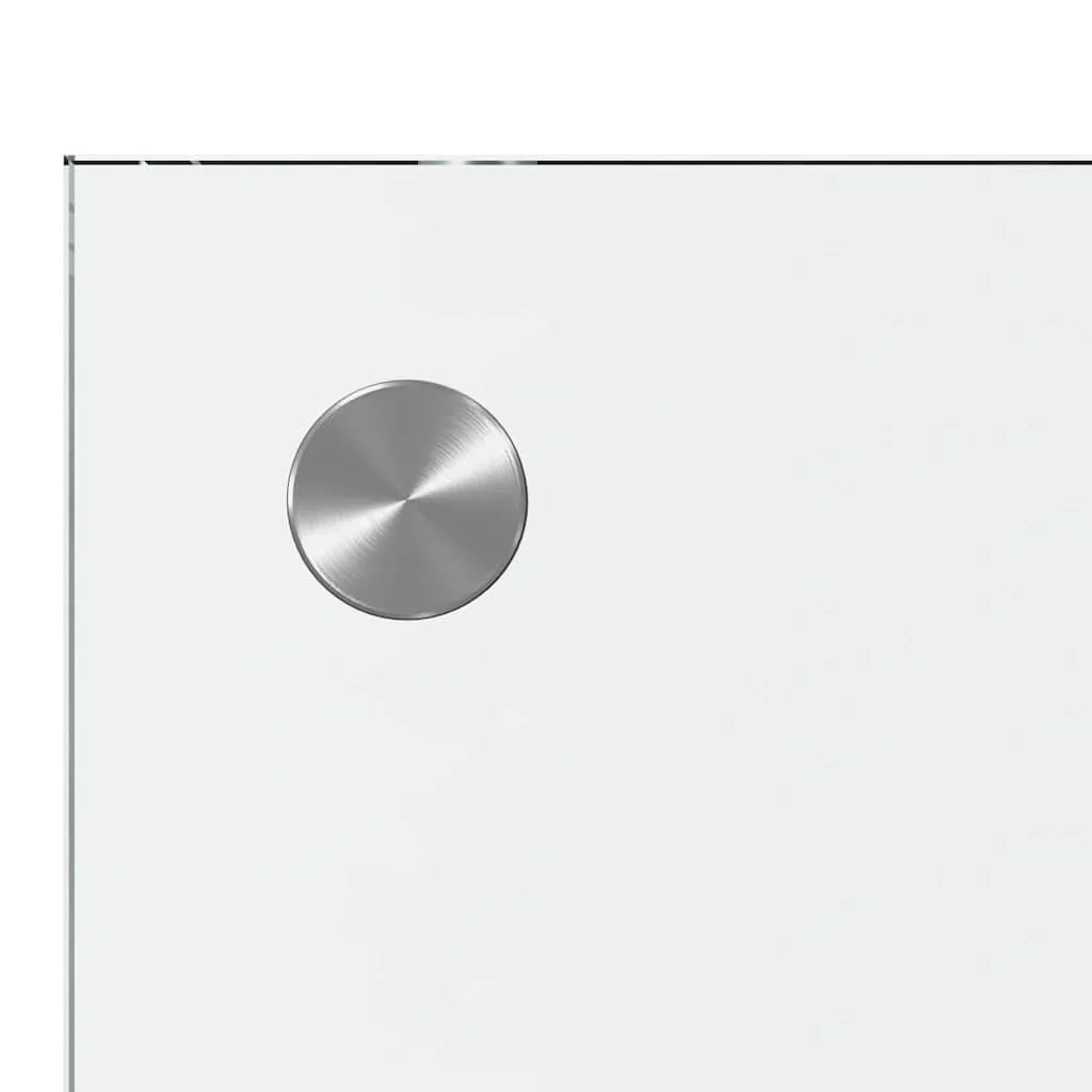 Set di 2 paraschizzi da cucina moderni in vetro temperato resistente al calore 80 x 50 cm vetro trasparente 02_0056298