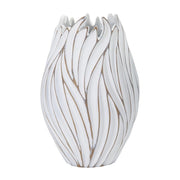 Vaso Decorativo VKH668, Bianco, Poliresina, 27x27x41,5 cm