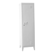 Armadietto in metallo con serratura 137 x 38 x 38 cm bianco 03_0006360