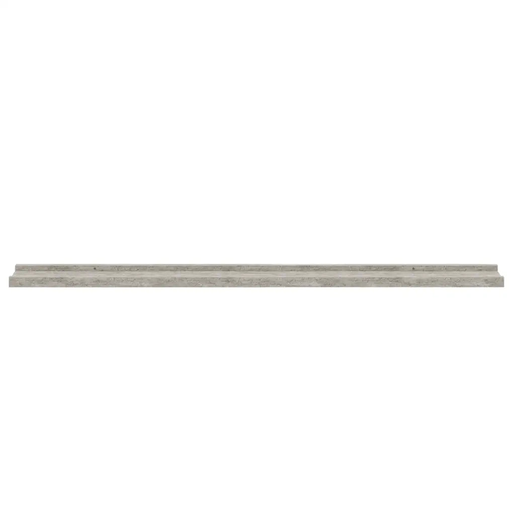 4 pz Mensole da Parete | Scaffali a Parete | Ripiano a parete Grigio Cemento 100x9x3 cm