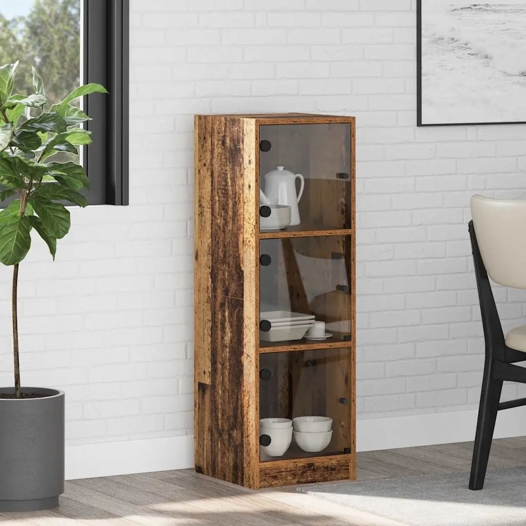 Credenza-Buffet-Armadio da cucina Legno vecchio 35 x 37 x 109 cm Legno multistrato