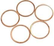 Set di 5 afdichtringhi in rame - 40 mm di diametro interno - Duraturo e versatile - Ideale per fitting - Perfetto per ogni lavoro