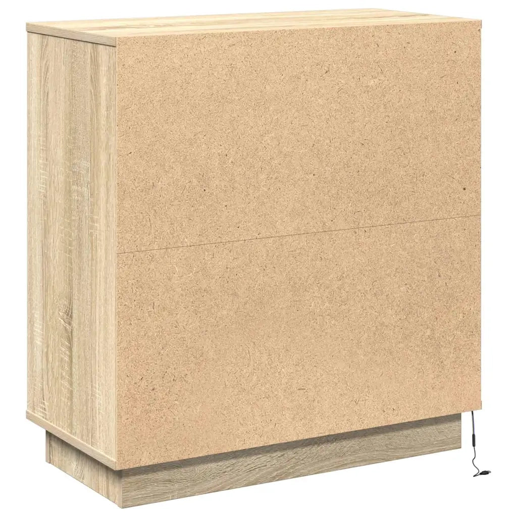 Credenza | Madia LED Rovere Sonoma 71 x 34,5 x 75 cm Legno multistrato