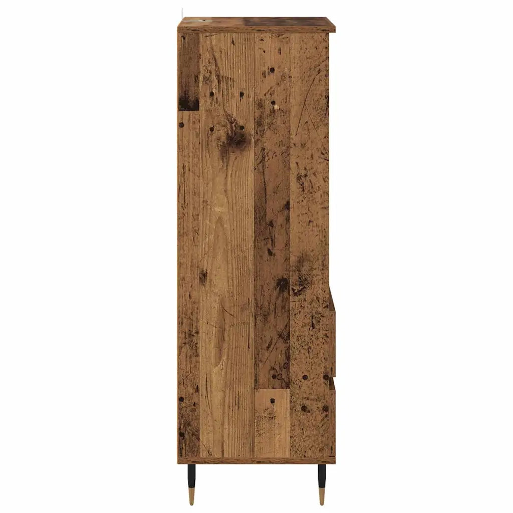 Credenza Legno vecchio 40 x 36 x 110 cm Legno multistrato