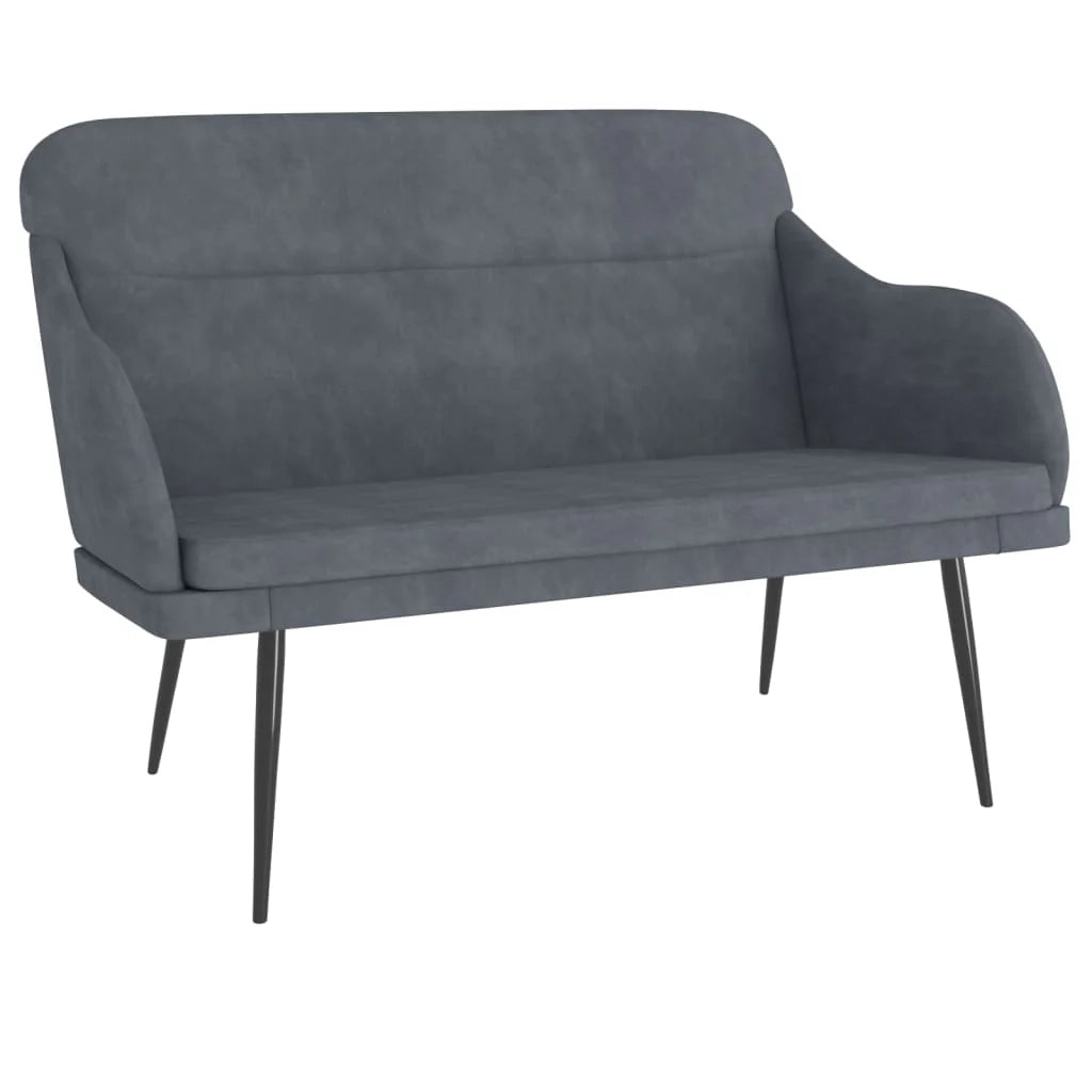 Panca 110 x 76 x 80 cm velluto grigio scuro 02_0010514