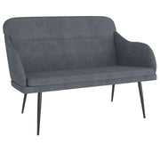 Panca 110 x 76 x 80 cm velluto grigio scuro 02_0010514
