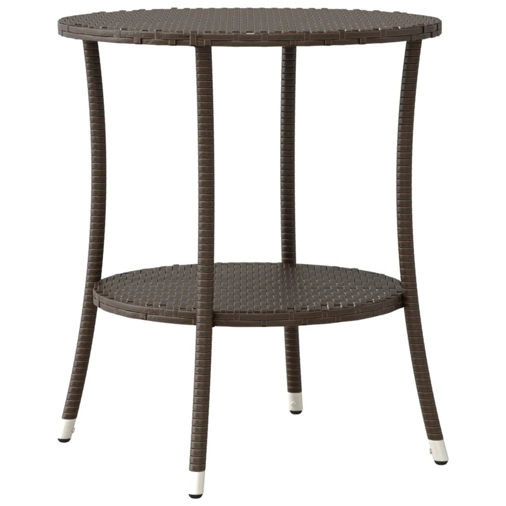 Set BistrÃ² 3 pz con Cuscini Marrone in Polyrattan