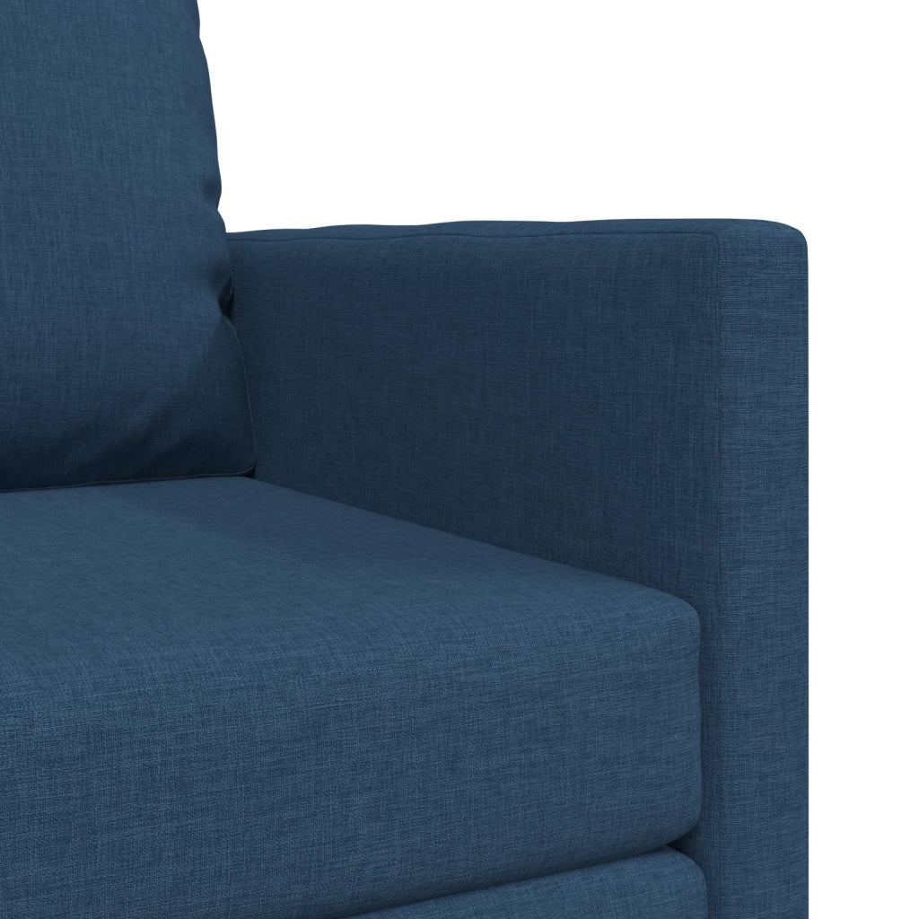 Divano Letto 2-in-1 Blu 74x77x81 cm Tessuto