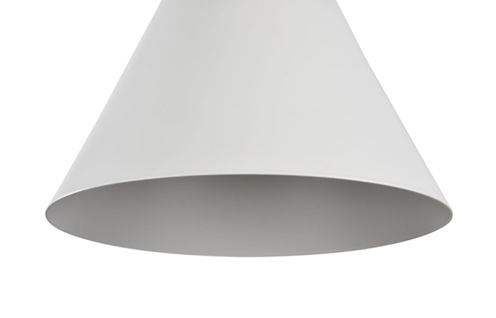Lampada pendente Pendant in Metallo e Legno Bicones Bianco