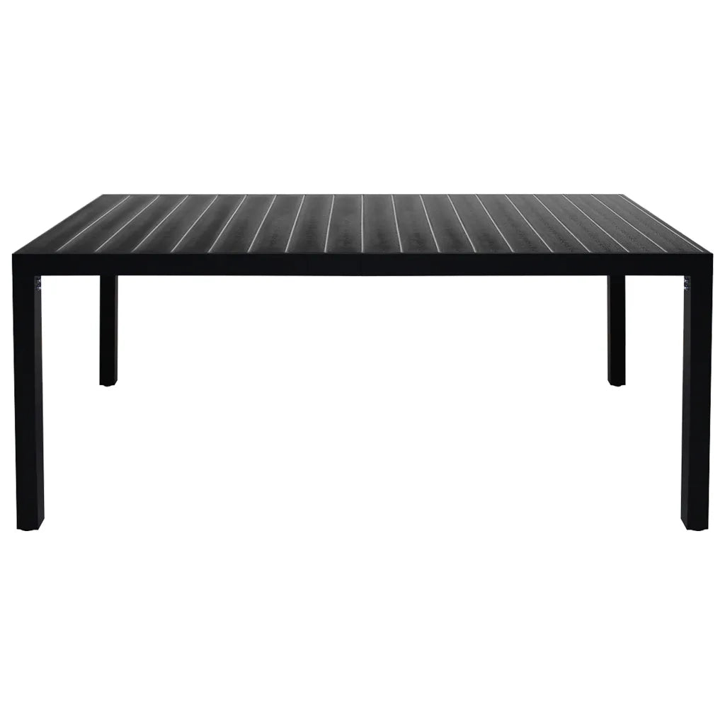 Set da Pranzo da Giardino 7 pz Nero e Marrone 3060086