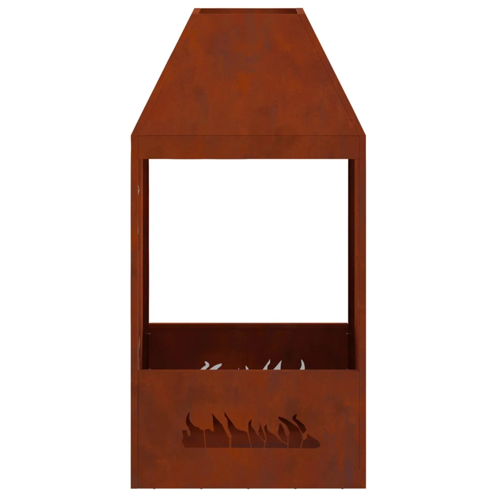 Focolare Marrone 50 x 50 x 100 cm Acciaio CorTen CFW2110022