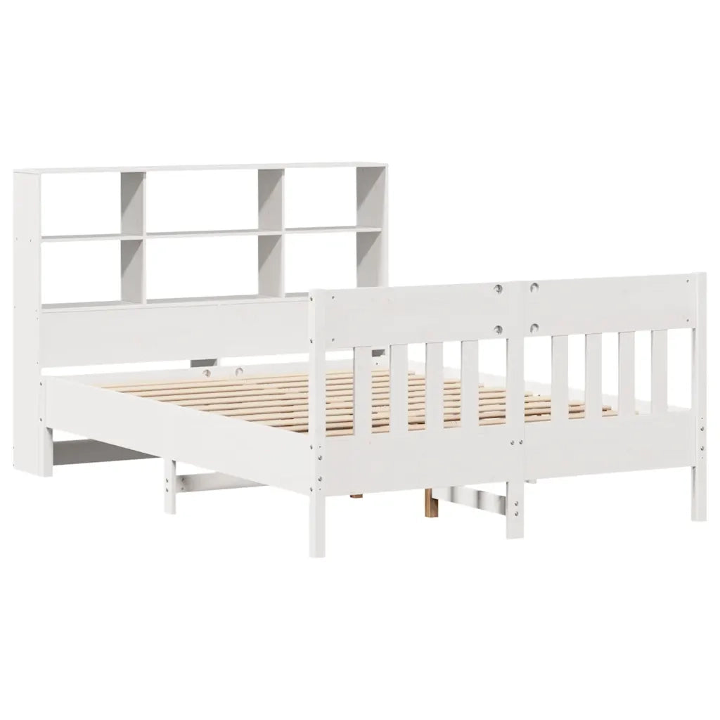 Letto senza Materasso Bianco 120x190 cm Legno Massello di Pino 3323240