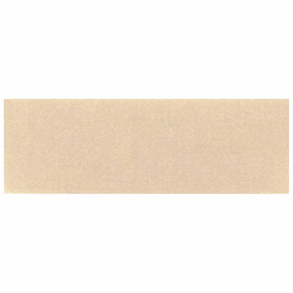 Testiera da Parete 12 pcs Crema 90 x 30 cm Tessuto 4008366