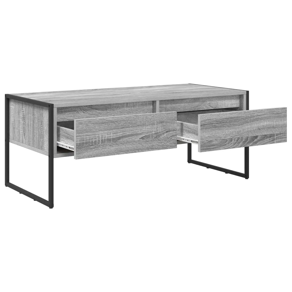 Tavolino da salotto con cassetto Grigio Sonoma 100 x 46 x 40 cm 886447