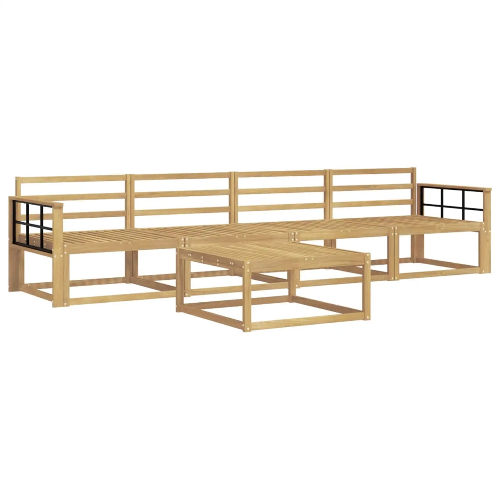 Set di divani da esterno 5 pcs Bianco 79 x 79 x 37 cm 3386033