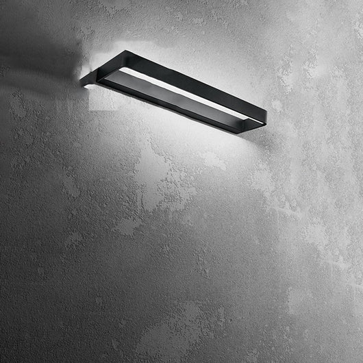 Applique Moderna Vega Metallo Nero Led 30W Cct 3000/4000/6000K