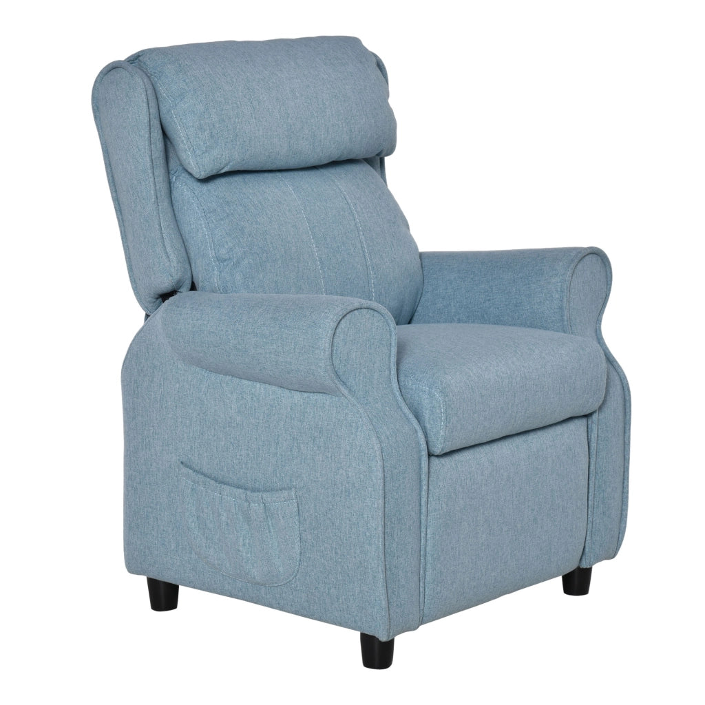 Divano per bambini con schienale regolabile e braccioli ¨C zephmum ¨C Blu