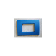 Trade Shop - Placca Placche Placchete Compatibili Living Light In Abs 3 4 7 Posti Colorate - Blu Cielo -4 Fori     -