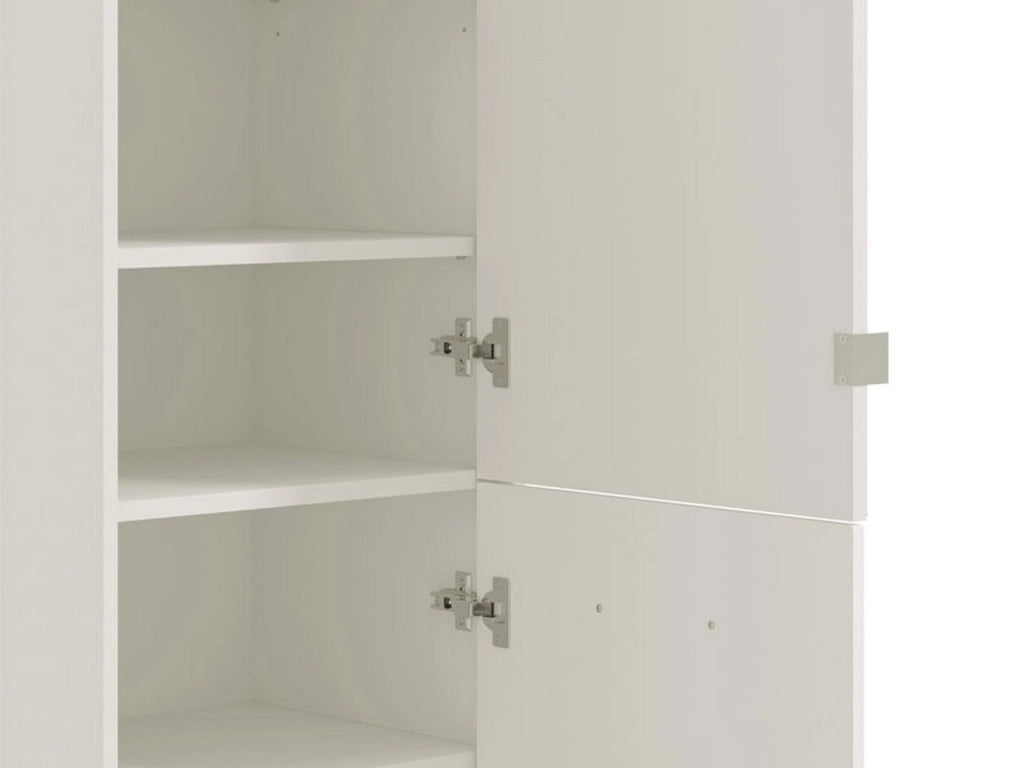Mobile Portascarpe Scido, Scarpiera 8 Ripiani, 46.5x37.5x199h cm Bianco