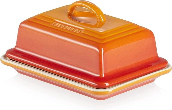 Piatto di burro in ceramica 900 gram - vulcanizzato - dimensioni 17 x 125 x 9 cm con coperchio