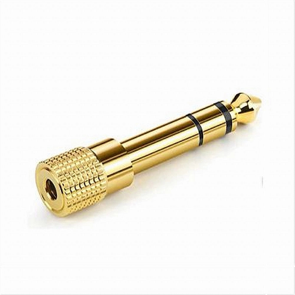 Trade Shop - Connettore Aux Adattatore Spina Maschio 6.35mm A Presa Femmina 3.5mm Stereo C-072 -