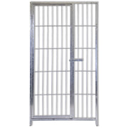 Pannello con porta in rete per box cani con zincatura a caldo 100xh180 cm