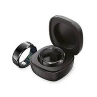 Techmade tm-nexa-bk8 smartring con charging box black tg 8 17.7mm