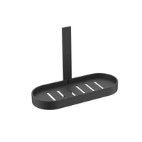 Cestino per bagno nero serie evolution - fissaggio con biadesivo o ad incollo