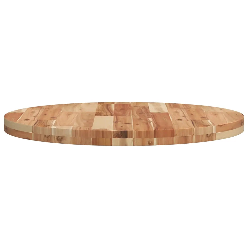 Piano Tavolo | Superficie Tavolo | Piano Scrivania Rotondo ?70x4 cm in Legno Massello di Acacia