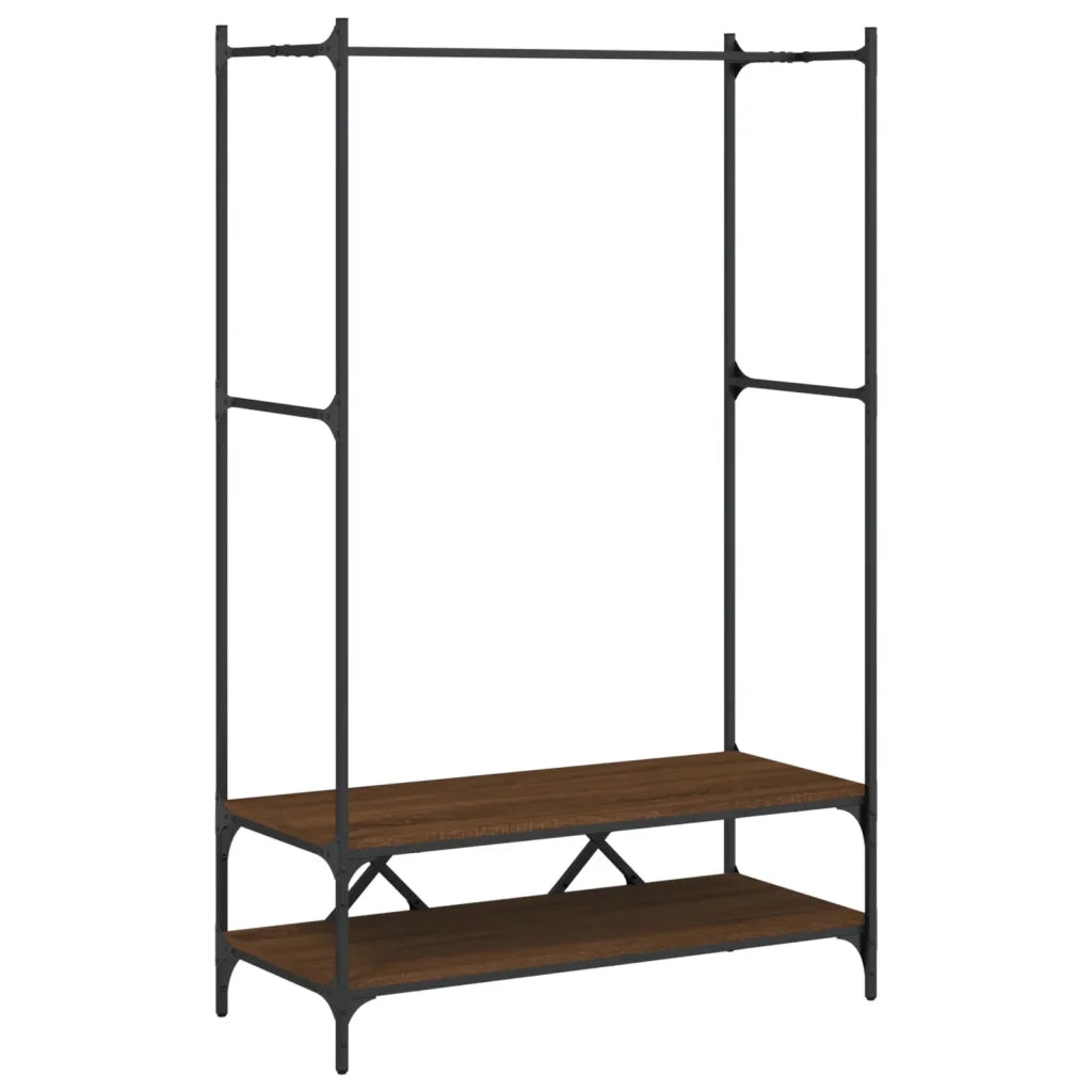 Appendiabiti con Scaffali Rovere Marrone in Legno Multistrato CFW6902876
